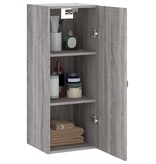 VidaXL Hangkast 34,5x34x90 cm grijs sonoma eikenkleurig