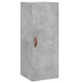 VidaXL Hangkast 34,5x34x90 cm betongrijs