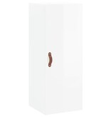 VidaXL Hangkast 34,5x34x90 cm hoogglans wit