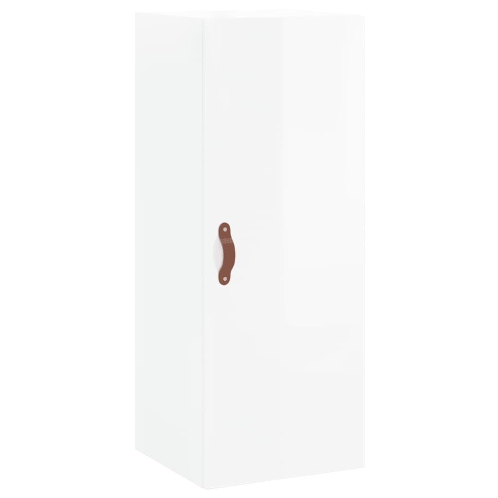 VidaXL Hangkast 34,5x34x90 cm hoogglans wit