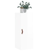 VidaXL Hangkast 34,5x34x90 cm hoogglans wit