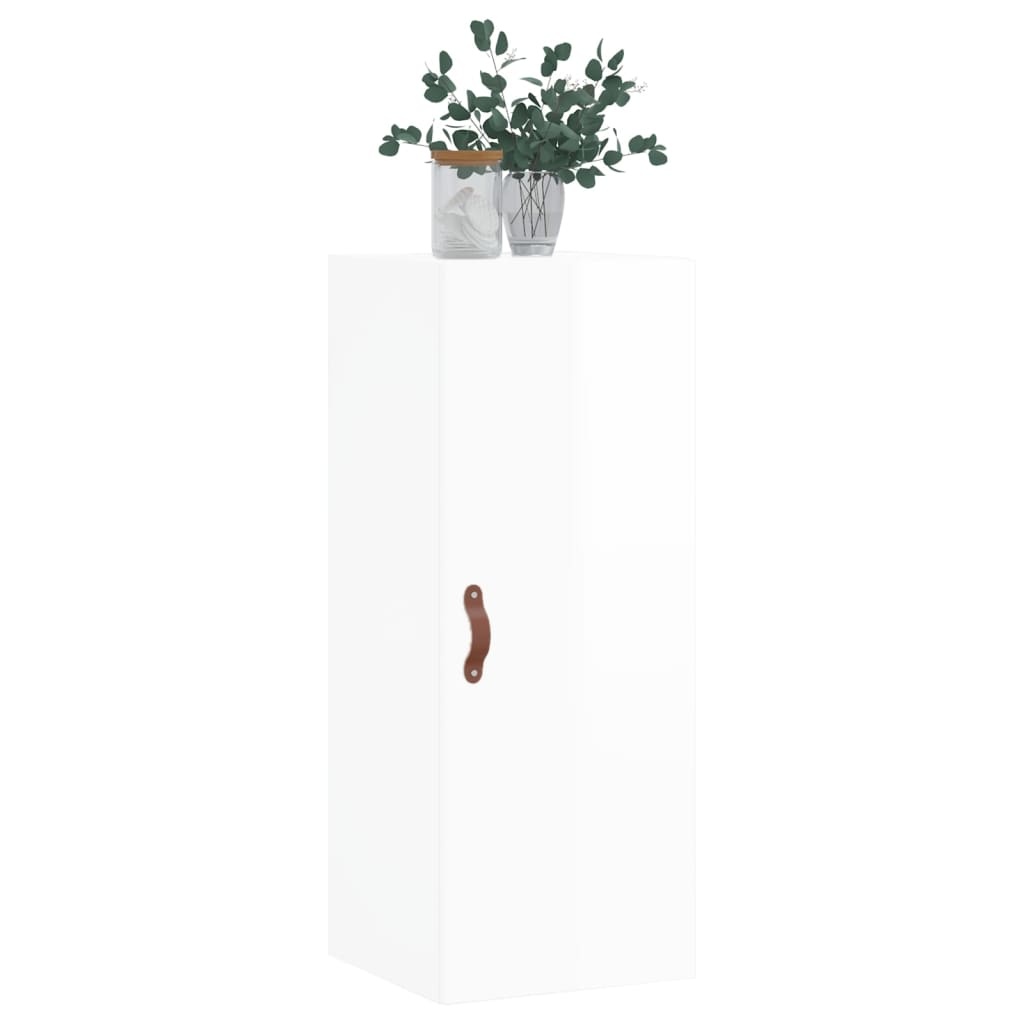 VidaXL Hangkast 34,5x34x90 cm hoogglans wit