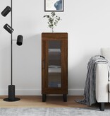 VidaXL Dressoir 34,5x34x90 cm bewerkt hout bruineikenkleurig