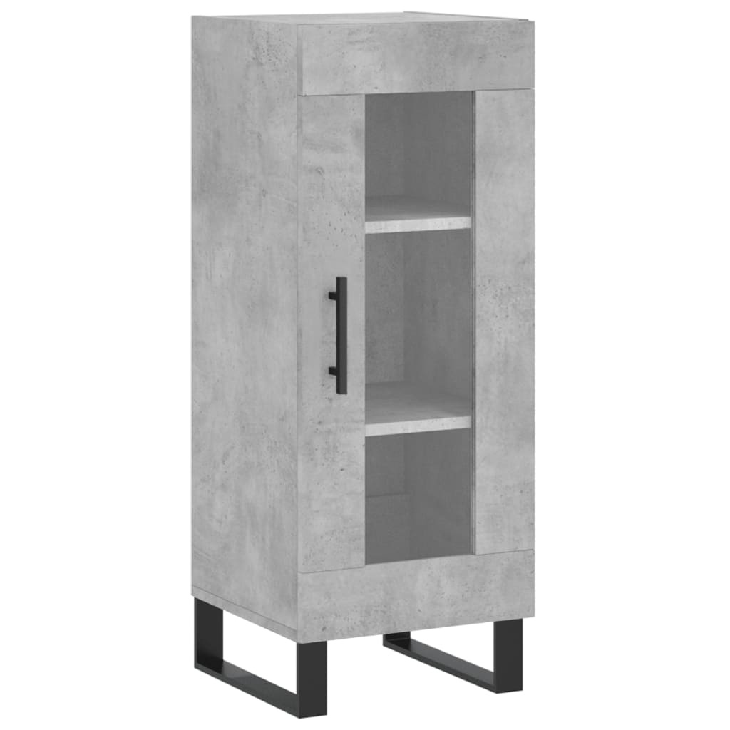 VidaXL Dressoir 34,5x34x90 cm bewerkt hout betongrijs