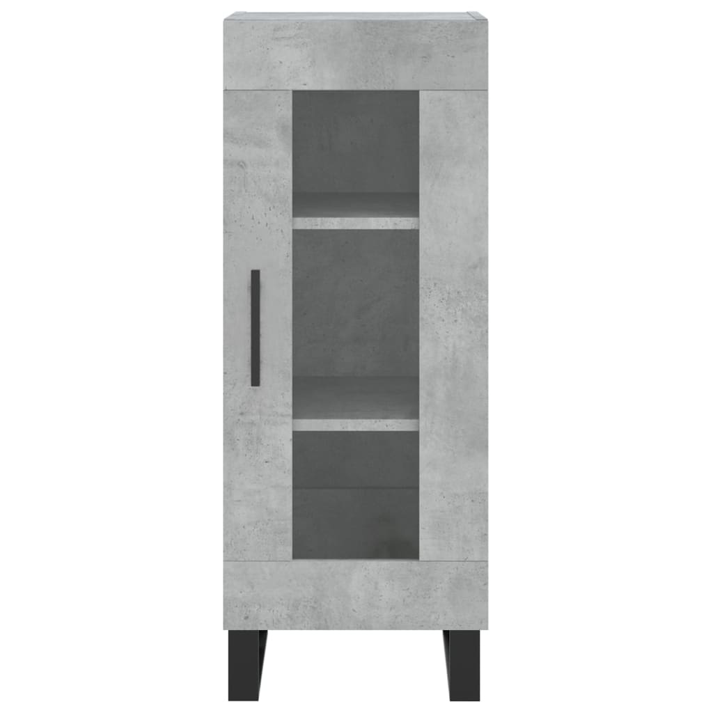 VidaXL Dressoir 34,5x34x90 cm bewerkt hout betongrijs