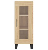 VidaXL Dressoir 34,5x34x90 cm bewerkt hout sonoma eiken