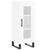 VidaXL Dressoir 34,5x34x90 cm bewerkt hout hoogglans wit