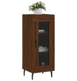 VidaXL Dressoir 34,5x34x90 cm bewerkt hout bruineikenkleurig