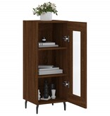 VidaXL Dressoir 34,5x34x90 cm bewerkt hout bruineikenkleurig