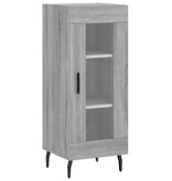 VidaXL Dressoir 34,5x34x90 cm bewerkt hout grijs sonoma eikenkleurig