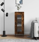 VidaXL Dressoir 34,5x34x90 cm bewerkt hout gerookt eiken