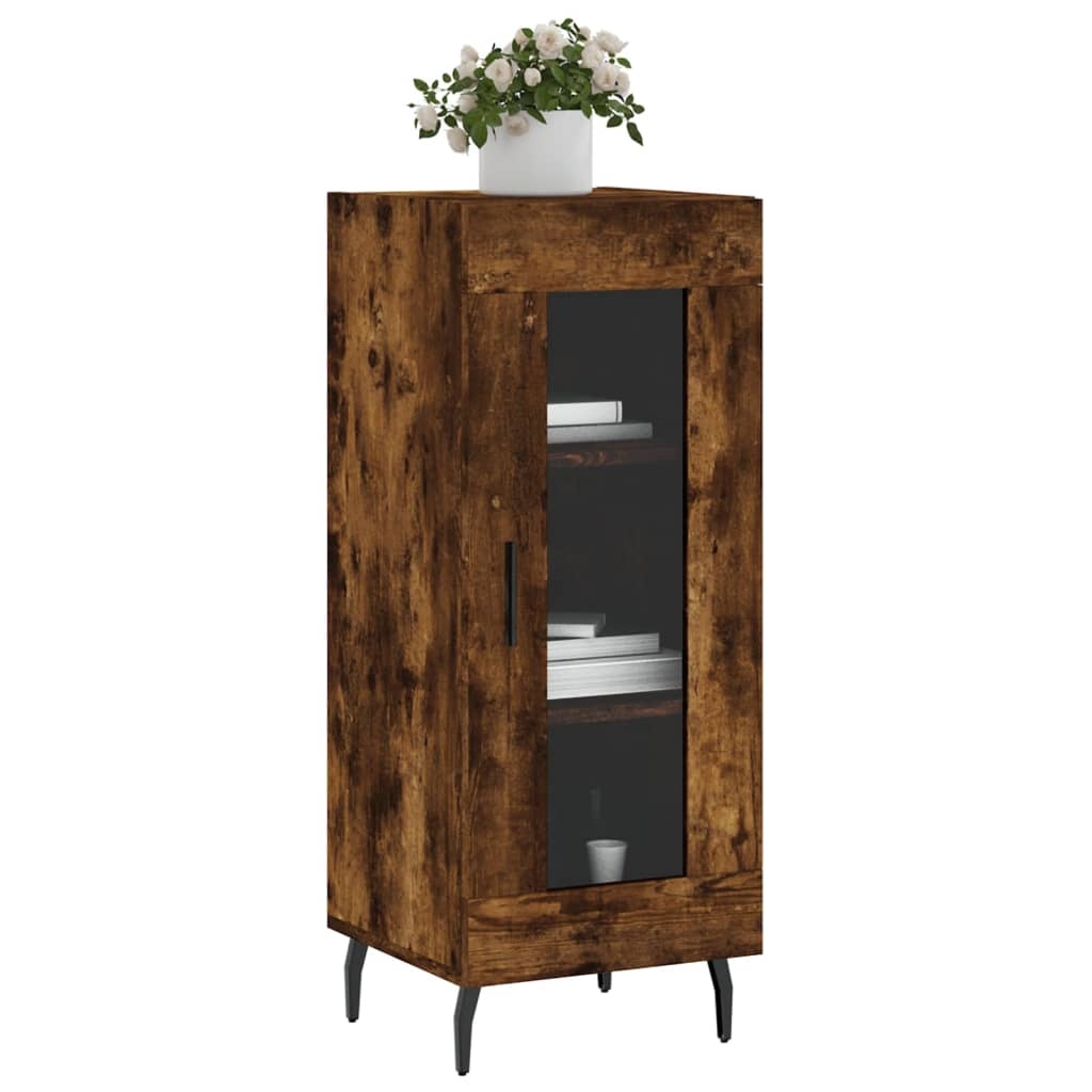 VidaXL Dressoir 34,5x34x90 cm bewerkt hout gerookt eiken