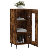 VidaXL Dressoir 34,5x34x90 cm bewerkt hout gerookt eiken