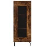 VidaXL Dressoir 34,5x34x90 cm bewerkt hout gerookt eiken