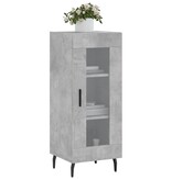 VidaXL Dressoir 34,5x34x90 cm bewerkt hout betongrijs