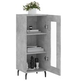 VidaXL Dressoir 34,5x34x90 cm bewerkt hout betongrijs