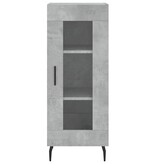 VidaXL Dressoir 34,5x34x90 cm bewerkt hout betongrijs