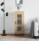 VidaXL Dressoir 34,5x34x90 cm bewerkt hout sonoma eiken