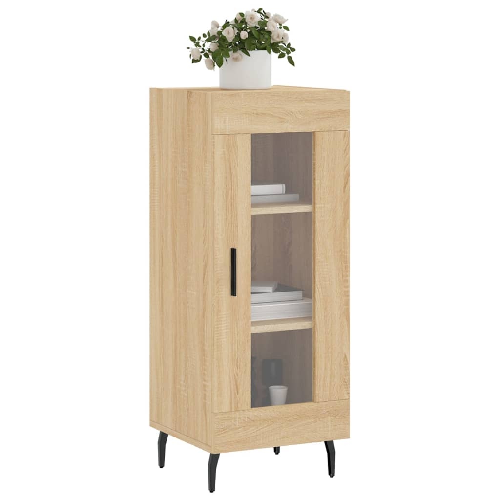 VidaXL Dressoir 34,5x34x90 cm bewerkt hout sonoma eiken