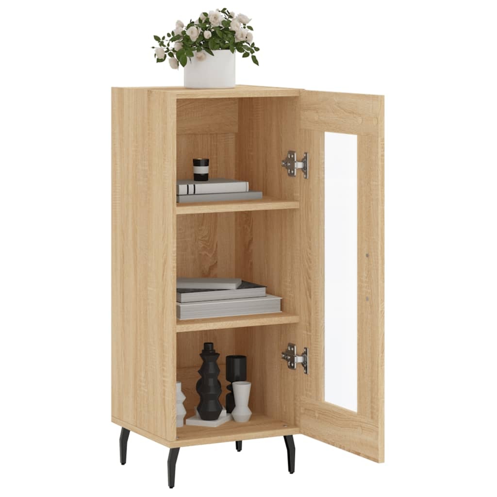 VidaXL Dressoir 34,5x34x90 cm bewerkt hout sonoma eiken