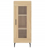 VidaXL Dressoir 34,5x34x90 cm bewerkt hout sonoma eiken