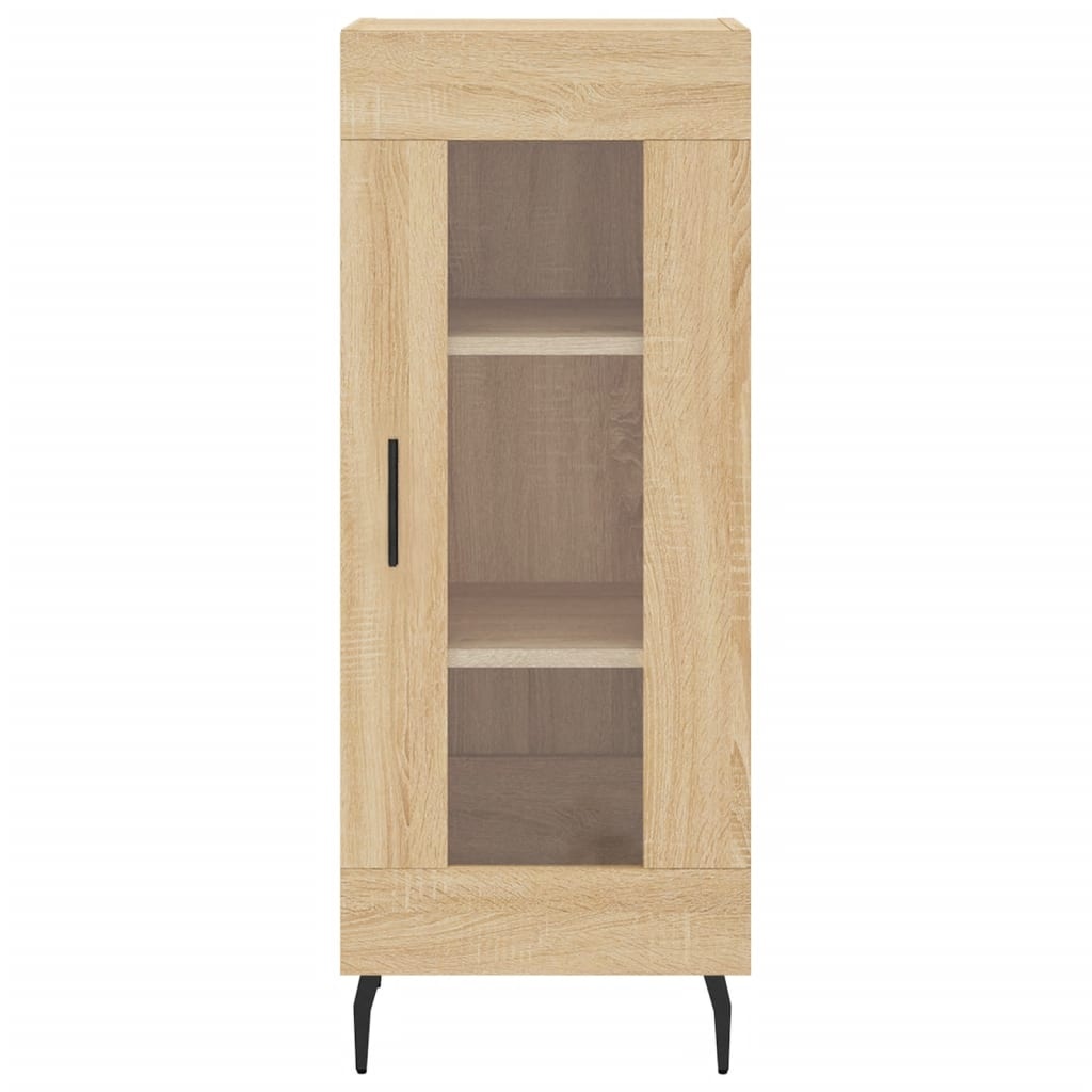 VidaXL Dressoir 34,5x34x90 cm bewerkt hout sonoma eiken
