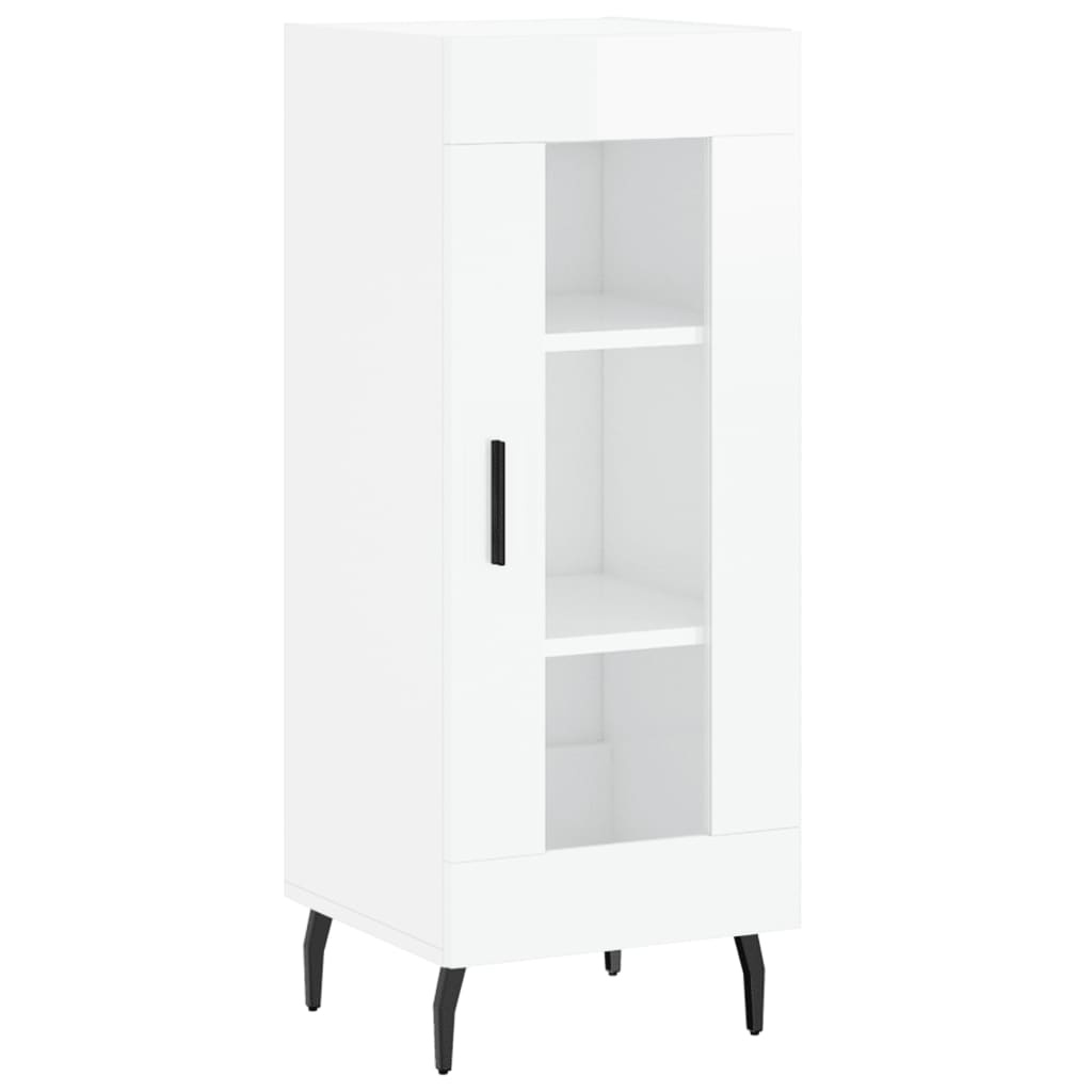 VidaXL Dressoir 34,5x34x90 cm bewerkt hout hoogglans wit