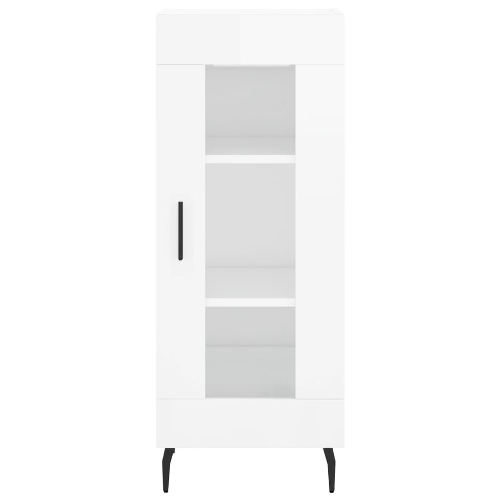VidaXL Dressoir 34,5x34x90 cm bewerkt hout hoogglans wit