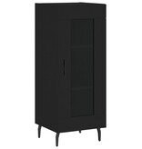 VidaXL Dressoir 34,5x34x90 cm bewerkt hout zwart