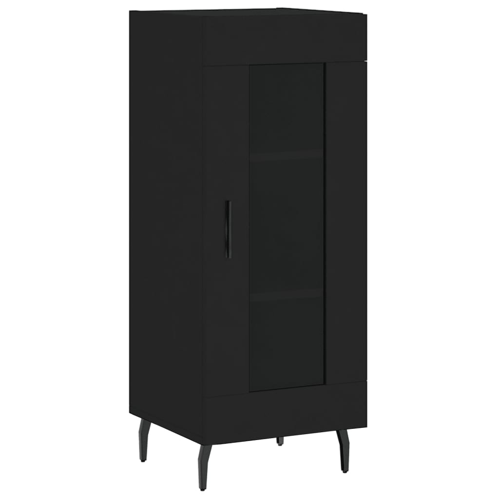 VidaXL Dressoir 34,5x34x90 cm bewerkt hout zwart