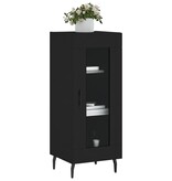 VidaXL Dressoir 34,5x34x90 cm bewerkt hout zwart