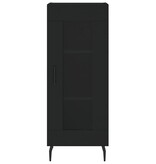 VidaXL Dressoir 34,5x34x90 cm bewerkt hout zwart