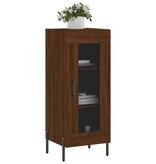 VidaXL Dressoir 34,5x34x90 cm bewerkt hout bruineikenkleurig