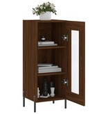 VidaXL Dressoir 34,5x34x90 cm bewerkt hout bruineikenkleurig