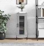 VidaXL Dressoir 34,5x34x90 cm bewerkt hout grijs sonoma eikenkleurig