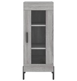 VidaXL Dressoir 34,5x34x90 cm bewerkt hout grijs sonoma eikenkleurig