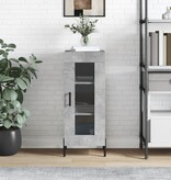 VidaXL Dressoir 34,5x34x90 cm bewerkt hout betongrijs