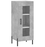 VidaXL Dressoir 34,5x34x90 cm bewerkt hout betongrijs
