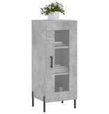 VidaXL Dressoir 34,5x34x90 cm bewerkt hout betongrijs