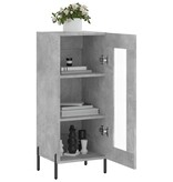 VidaXL Dressoir 34,5x34x90 cm bewerkt hout betongrijs
