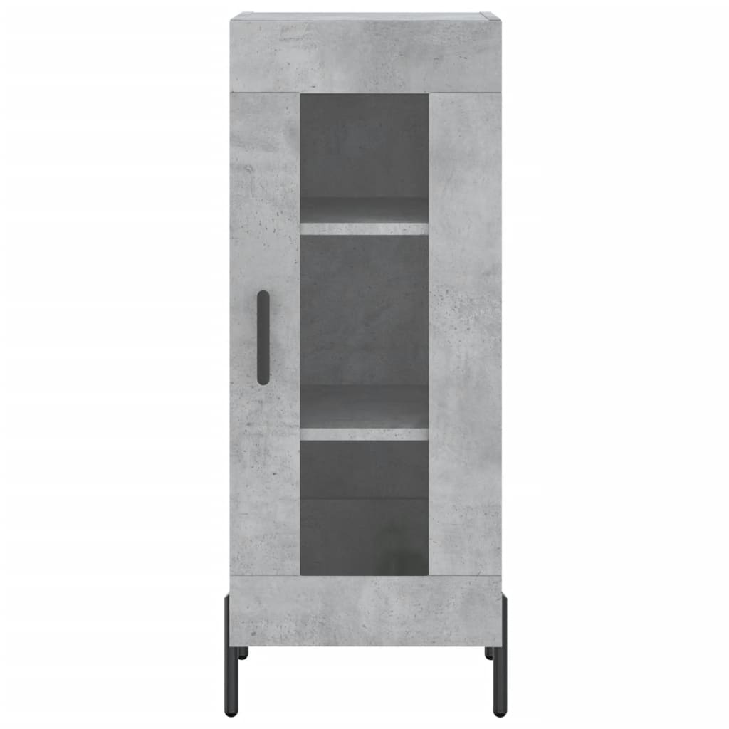 VidaXL Dressoir 34,5x34x90 cm bewerkt hout betongrijs