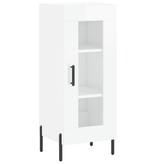 VidaXL Dressoir 34,5x34x90 cm bewerkt hout hoogglans wit
