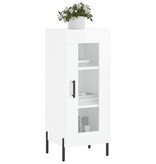 VidaXL Dressoir 34,5x34x90 cm bewerkt hout hoogglans wit