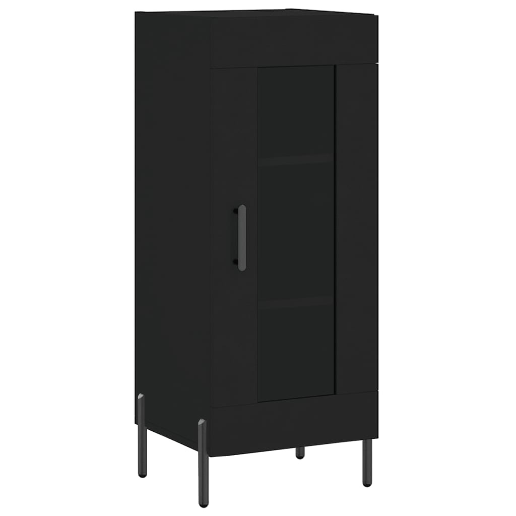 VidaXL Dressoir 34,5x34x90 cm bewerkt hout zwart