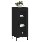 VidaXL Dressoir 34,5x34x90 cm bewerkt hout zwart