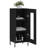 VidaXL Dressoir 34,5x34x90 cm bewerkt hout zwart