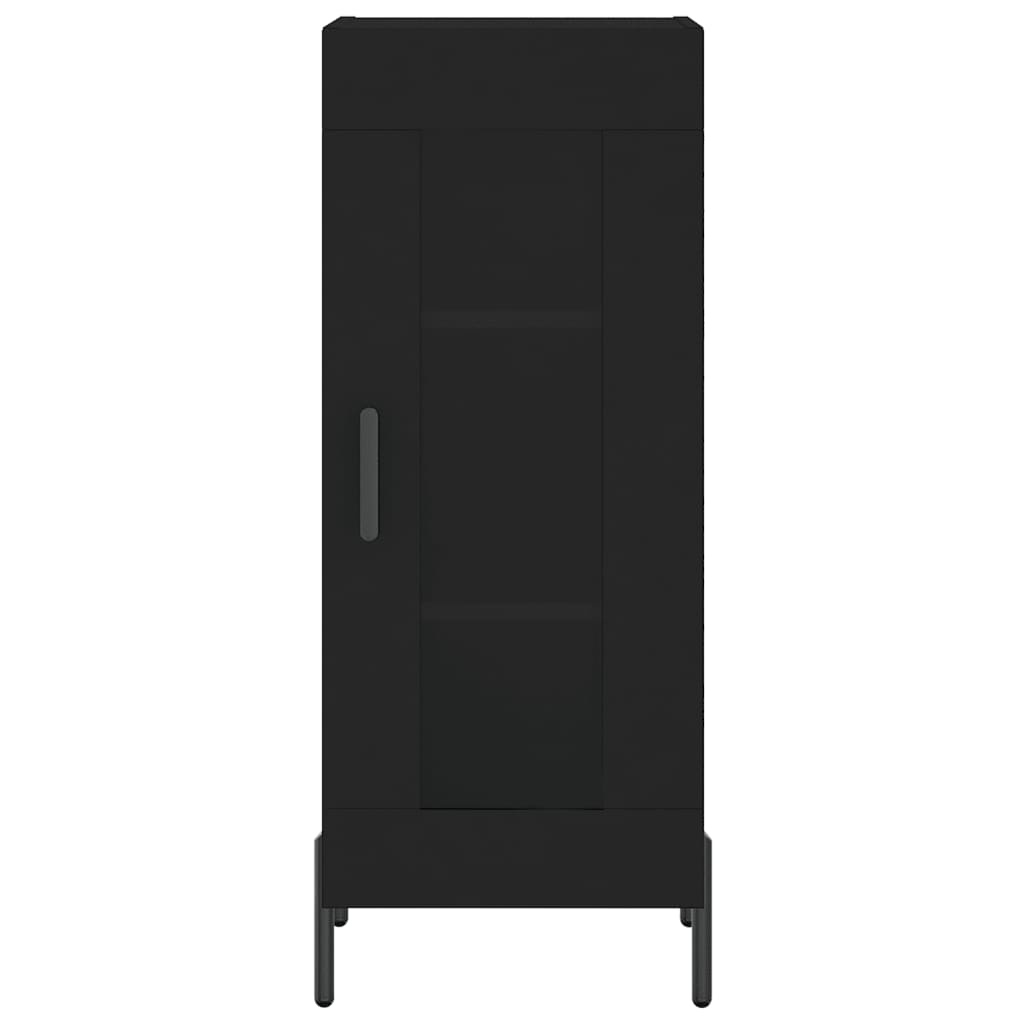VidaXL Dressoir 34,5x34x90 cm bewerkt hout zwart