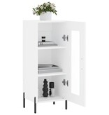 VidaXL Dressoir 34,5x34x90 cm bewerkt hout wit
