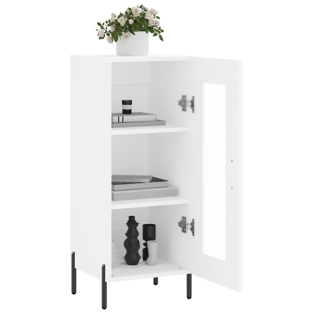 VidaXL Dressoir 34,5x34x90 cm bewerkt hout wit