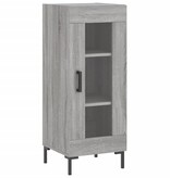 VidaXL Dressoir 34,5x34x90 cm bewerkt hout grijs sonoma eikenkleurig